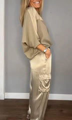 Women's Satin Lounge Set