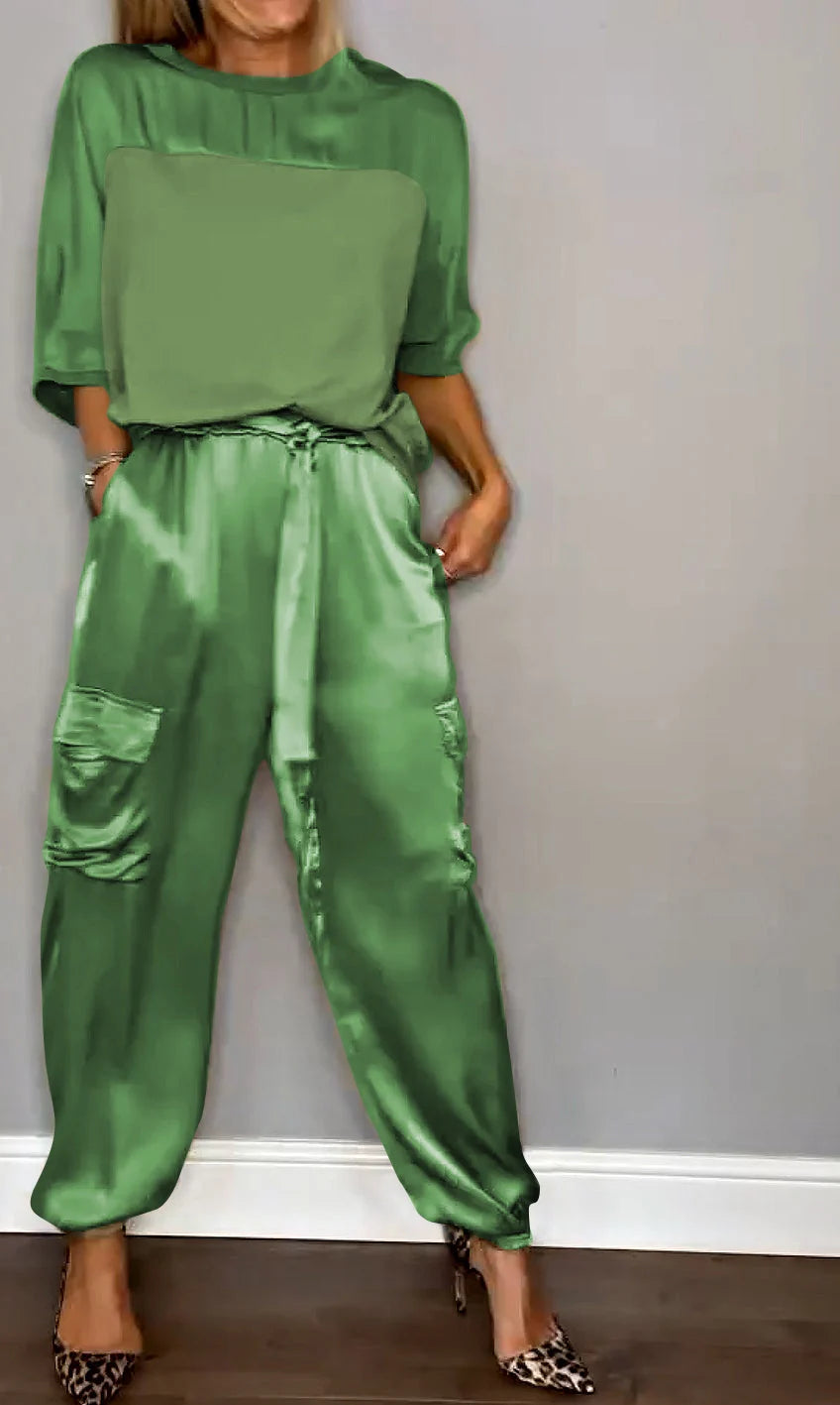 Women's Satin Lounge Set