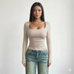 Women's Sculpting Square Neck Top