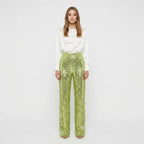 Women's Sequin Straight-Leg Party Trousers