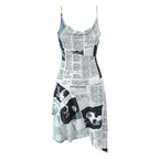 Women's Strapless Asymmetric Mini Dress