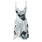 Women's Strapless Asymmetric Mini Dress
