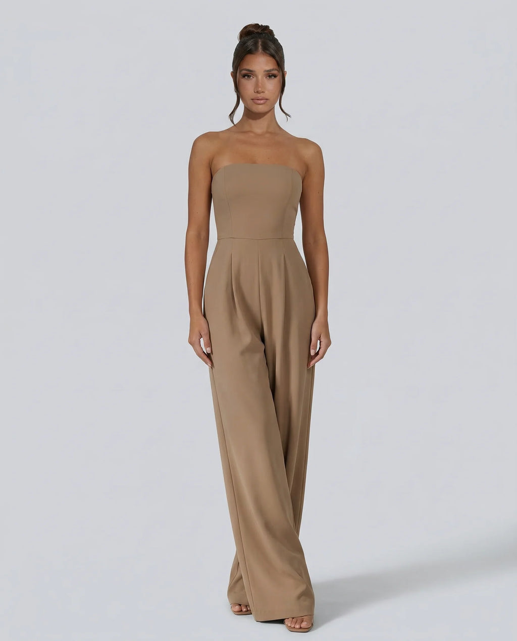 Women's Strapless Wide-Leg Jumpsuit