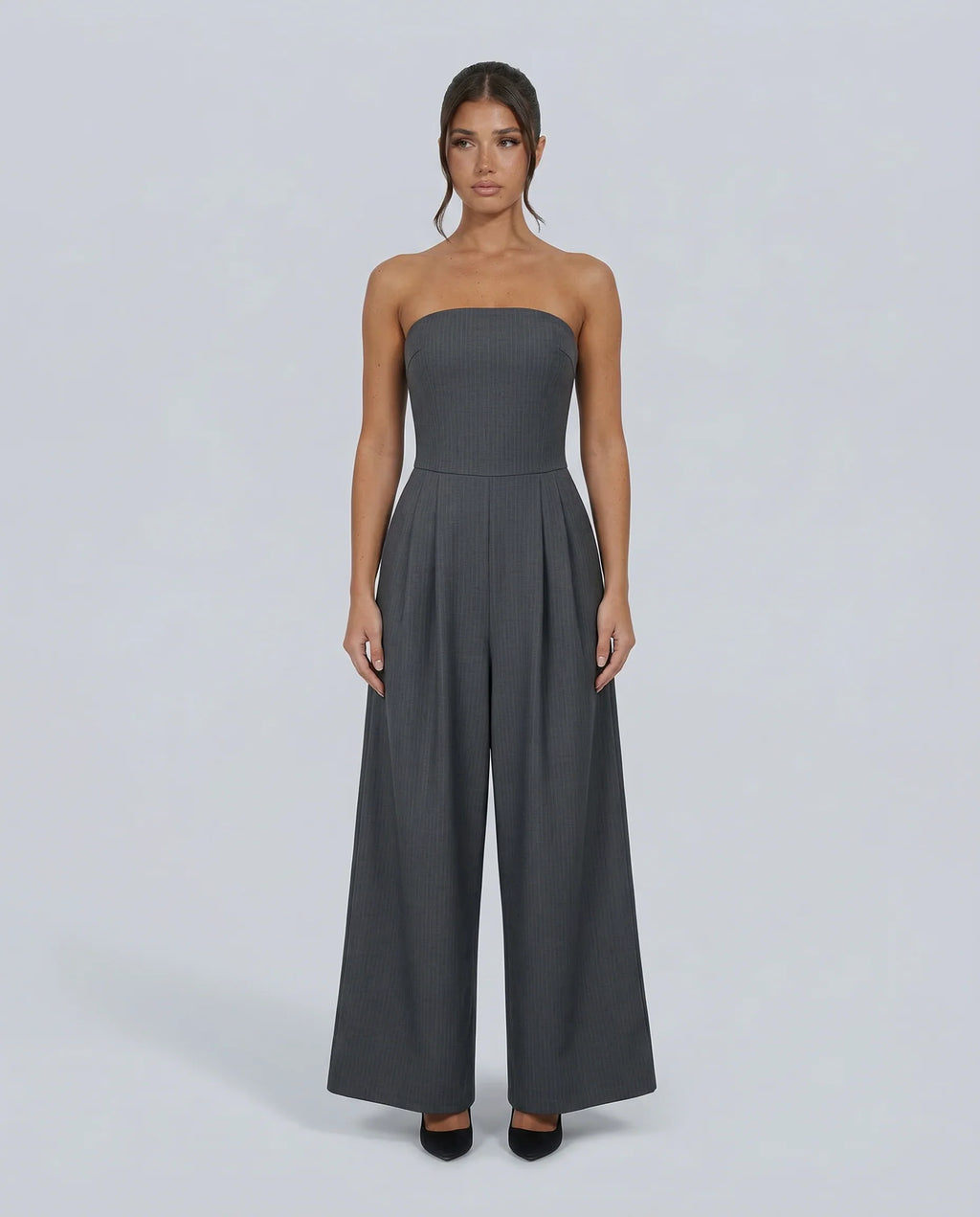 Women's Strapless Wide-Leg Jumpsuit