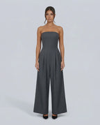 Women's Strapless Wide-Leg Jumpsuit