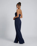 Women's Strapless Wide-Leg Jumpsuit