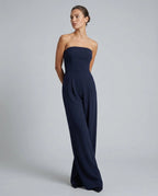 Women's Strapless Wide-Leg Jumpsuit