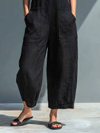 Women's Summer Casual Stand-Collar Sleeveless Jumpsuit