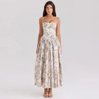 Women's Summer Floral Print Midi Dress