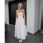Women's Summer Floral Print Midi Dress