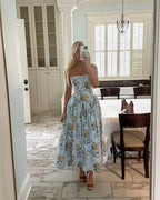 Women's Summer Floral Print Midi Dress
