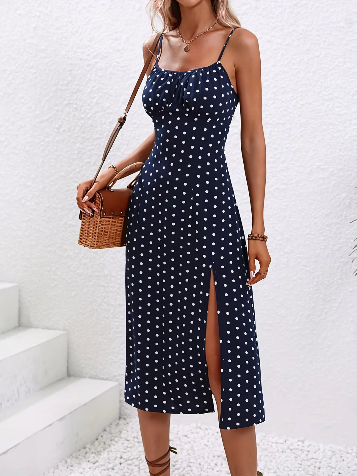 Women's Summer Floral Print Midi Dress