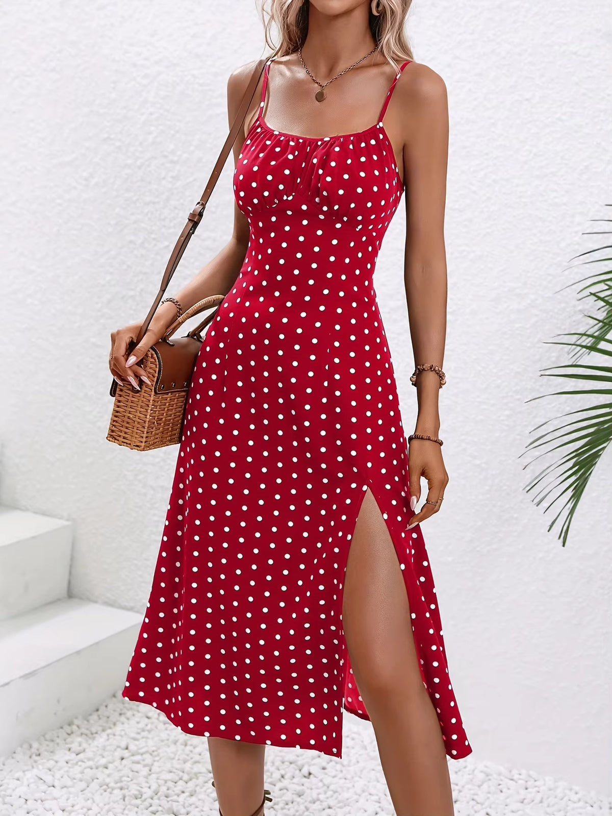 Women's Summer Floral Print Midi Dress