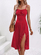 Women's Summer Floral Print Midi Dress