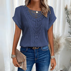 Women's Vintage Lace Detail Blouse