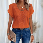 Women's Vintage Lace Detail Blouse