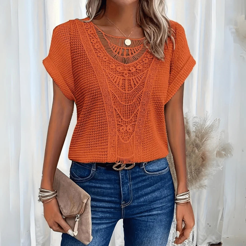 Women's Vintage Lace Detail Blouse